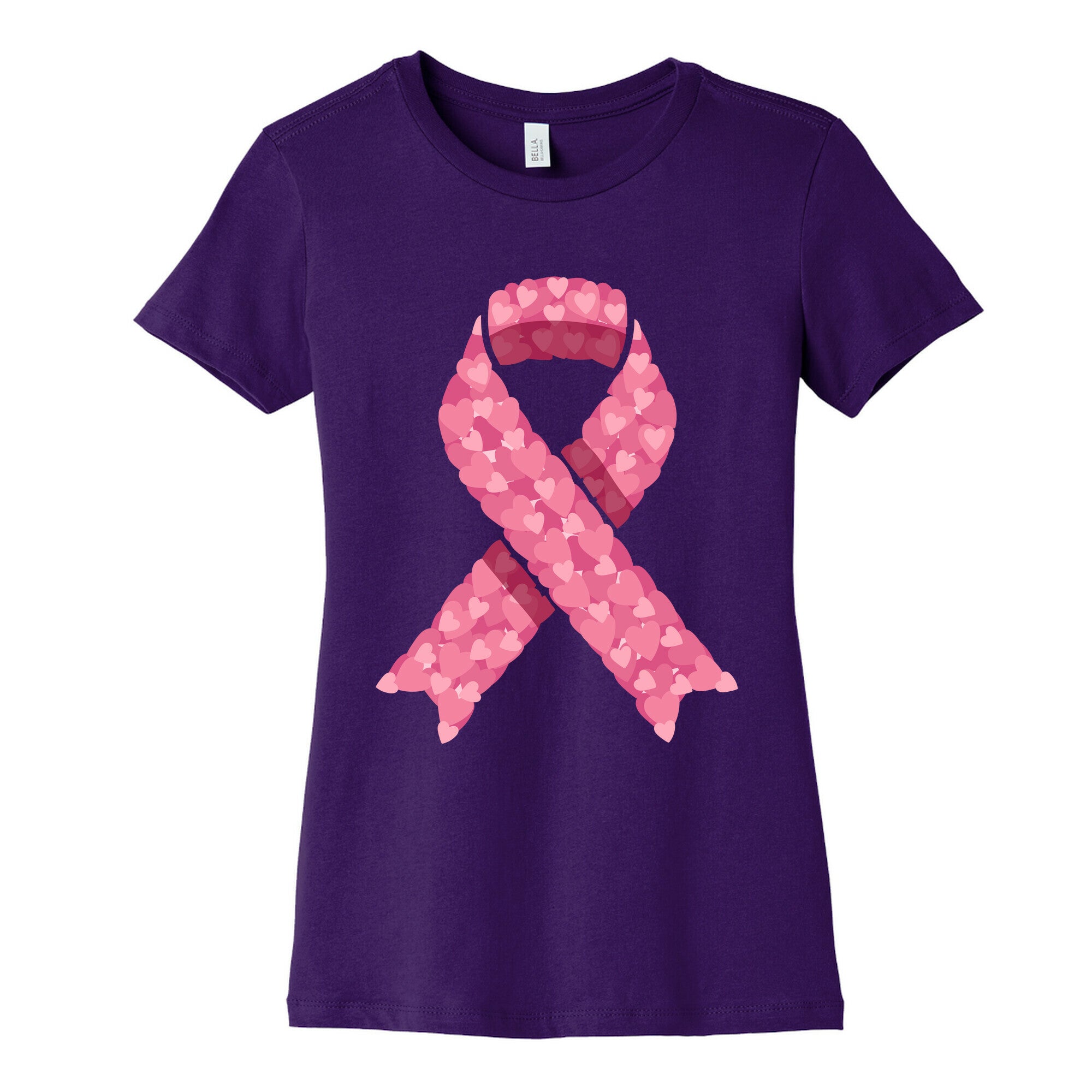 Pink Ribbon Womens Cotton Tee